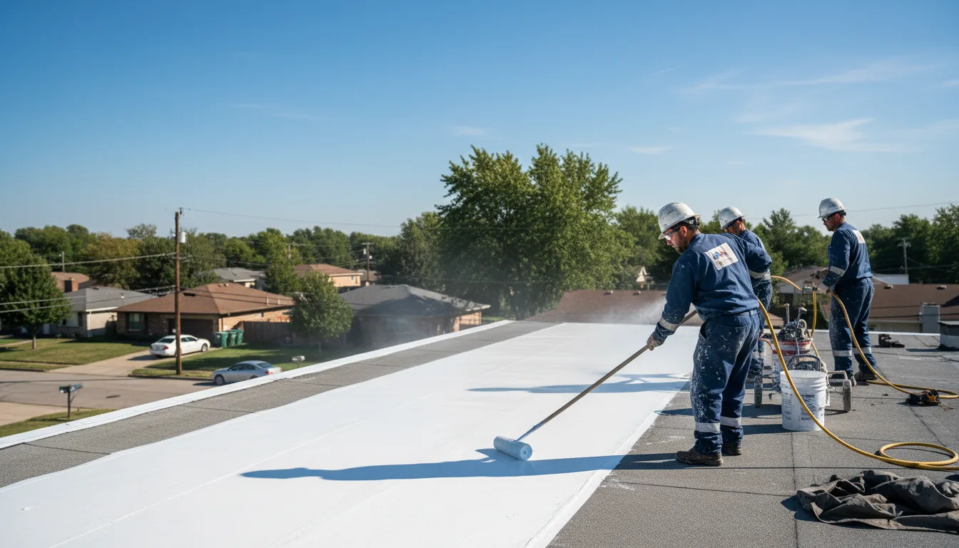 Commercial roof coating in Weir, MS near me